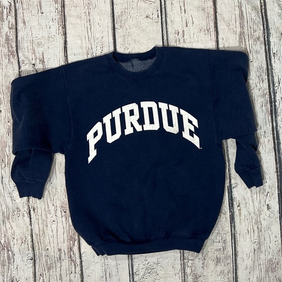 Vintage 1990s Purdue University Boilermakers NCAA College 90s Sweatshirt - Picture 1 of 4